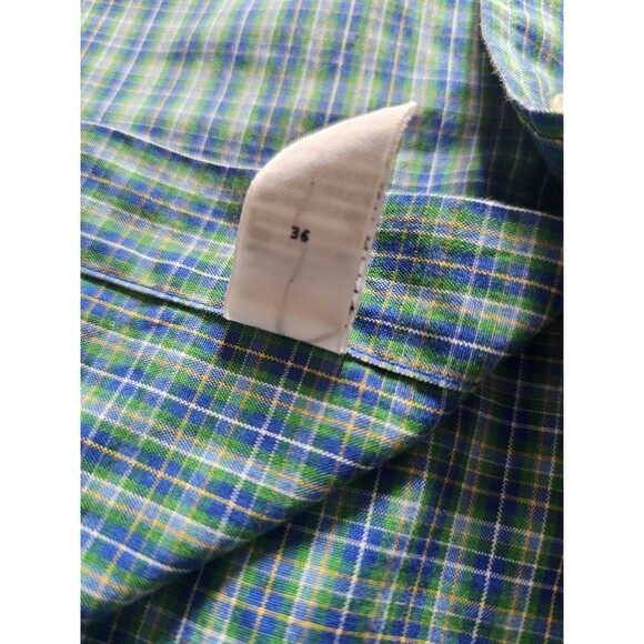Ralph Lauren Classic Fit Button Up Shirt Mens 16L Green Blue Multi Long Sleeve - Picture 5 of 5